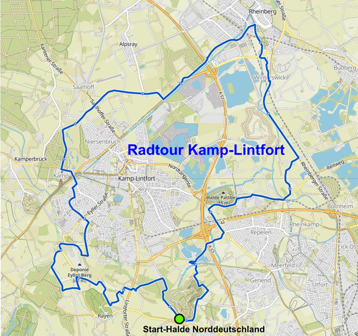 Radroute: Kamp-Lintfort 