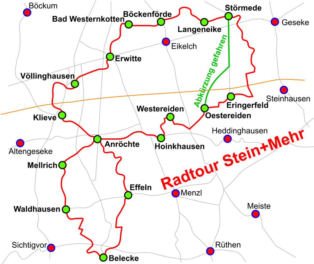 Radtour Stein+Mehr